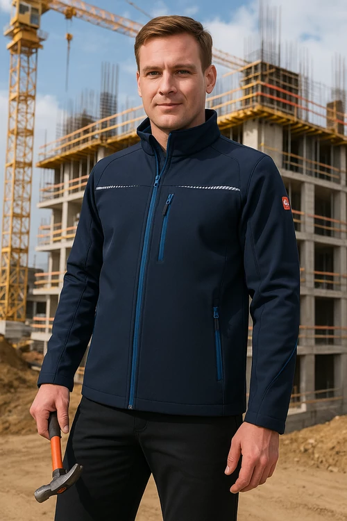 Engelbert Strauss Motion 2020 Softshell kabát sötétkék-királykék